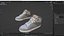 Lace-Up Textile Sneakers Light Gray