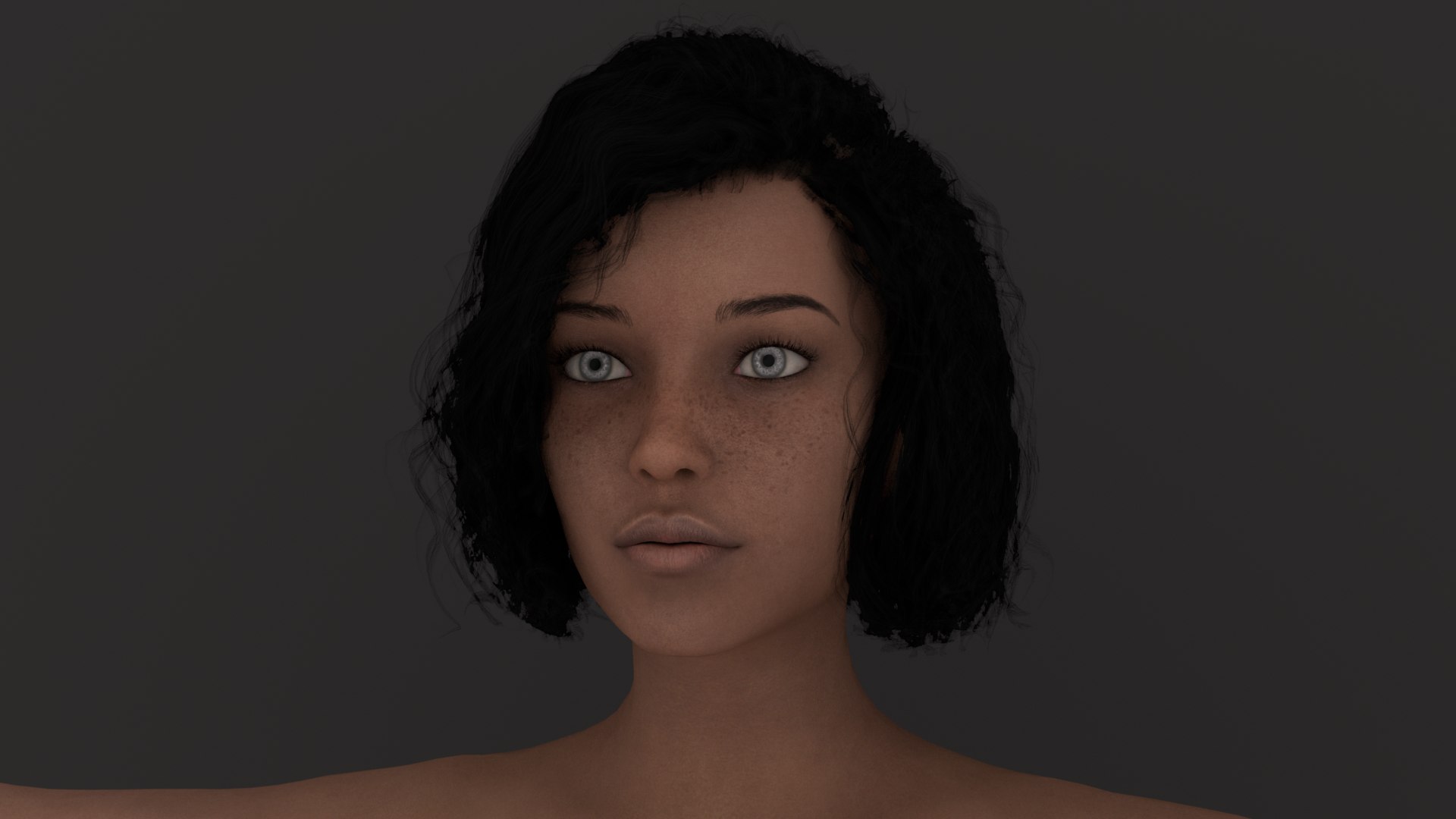 Rig Female Character Face Model - TurboSquid 1519483