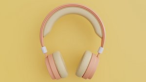 Headphones wireless 3D model
