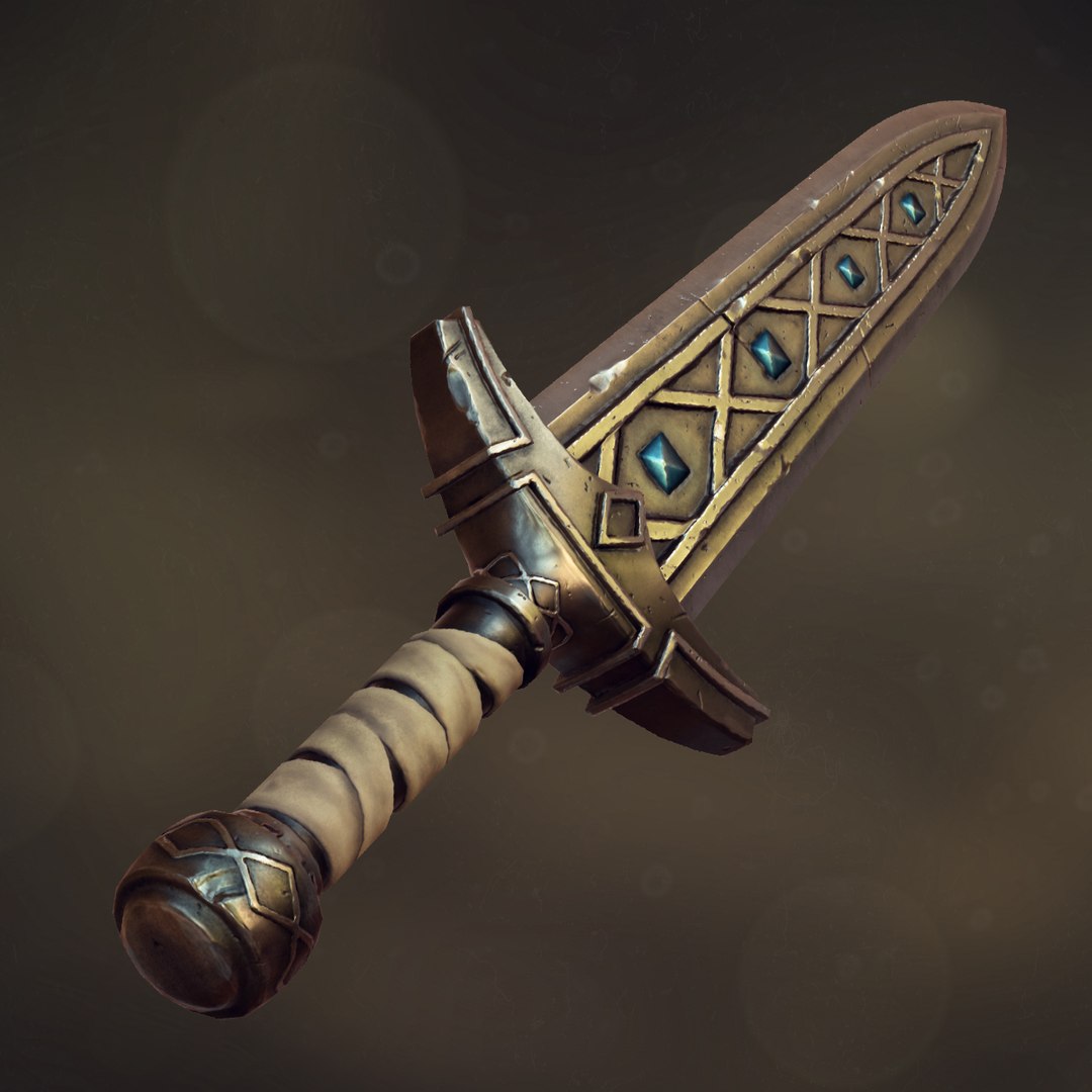 3d fantasy dagger