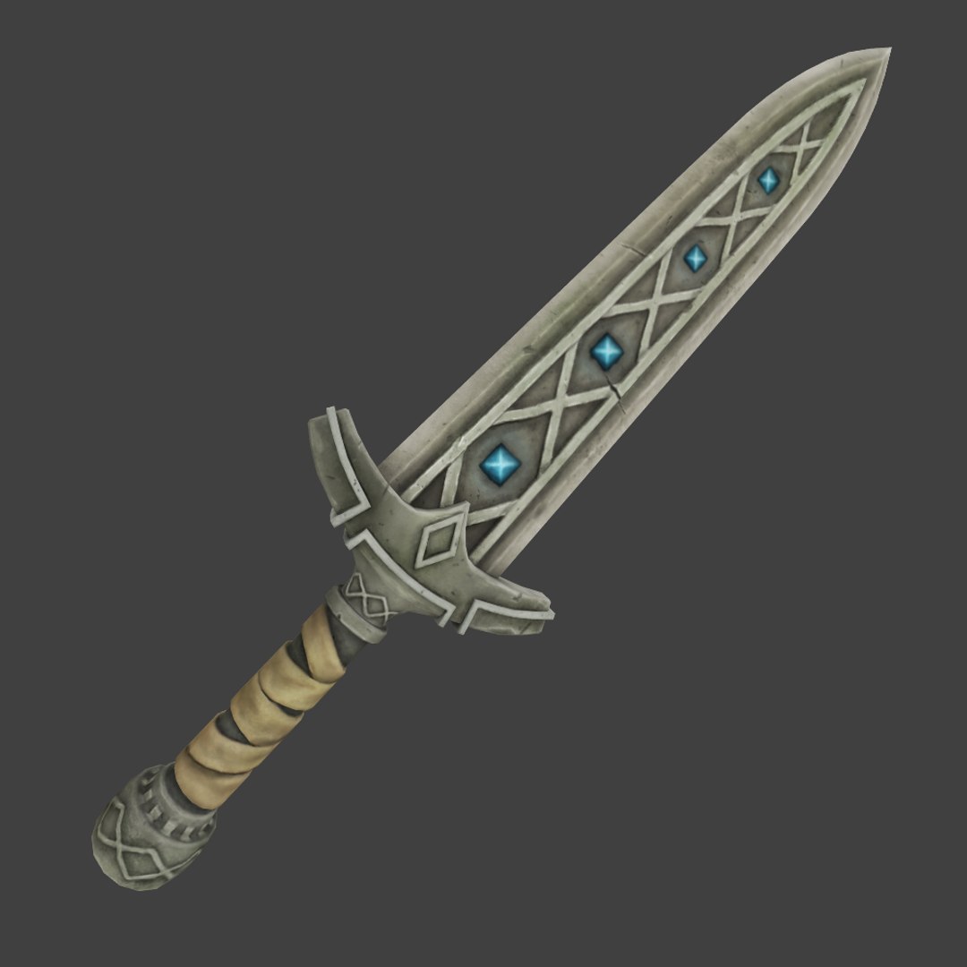 3d fantasy dagger