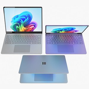 3D Microsoft Surface Laptop 13 All Colors Rigged model
