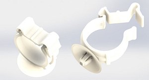 3D plastic clips cable