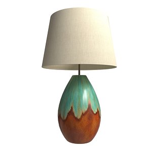 Primavera Enameled Ceramic Table Lamp 3D model