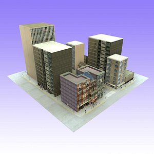 Low Poly City block Unit 2