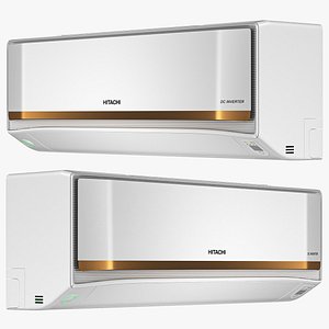 Hitachi inverter Split Air Conditioner iZen 3400FXL 1 5 Ton 3 Star R32 RASG318PCAISF 3D model