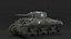 3D model Combat M4 Sherman Tank Rigged for Maya