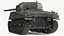 3D model Combat M4 Sherman Tank Rigged for Maya