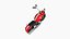 Motocicletta Cartoon A01 Rosso - Design del veicolo personalizzato