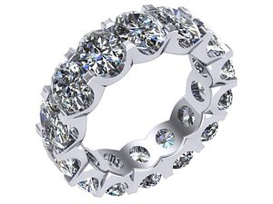 oval eternity band 3D