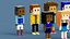 3D NFT Voxel Character Collection 3D model