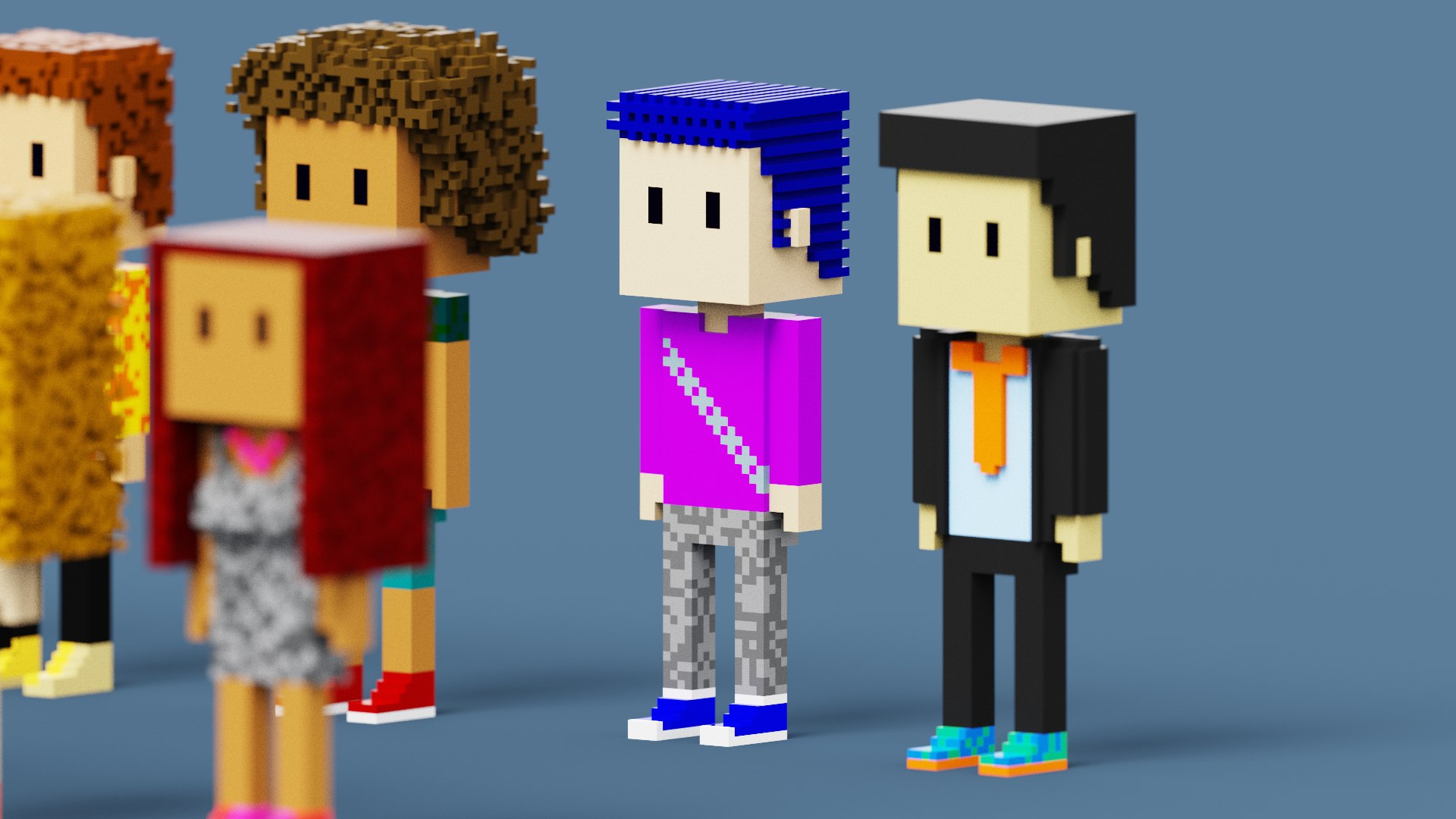 3D NFT Voxel Character Collection 3D Model - TurboSquid 1901650