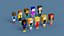 3D NFT Voxel Character Collection 3D model