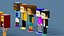 3D NFT Voxel Character Collection 3D model