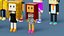 3D NFT Voxel Character Collection 3D model
