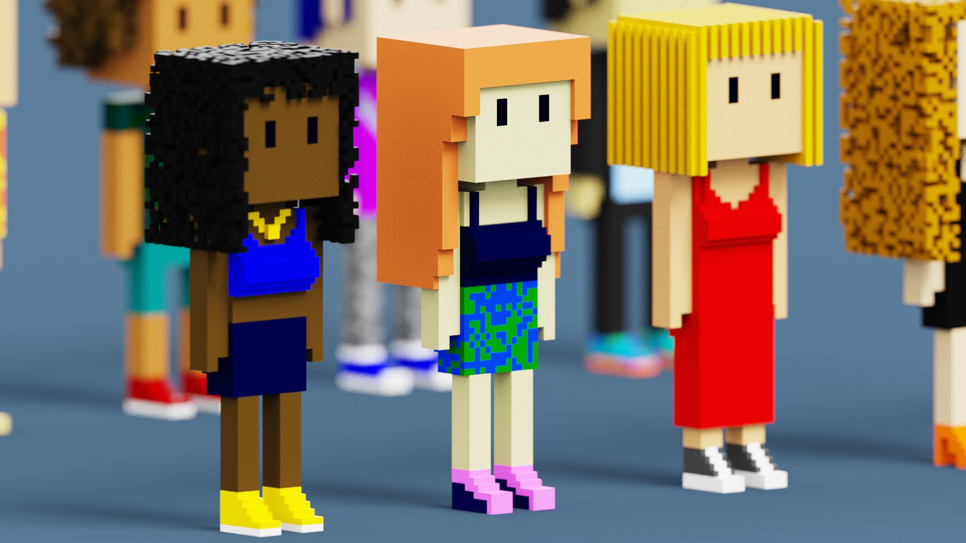 3D NFT Voxel Character Collection 3D Model - TurboSquid 1901650