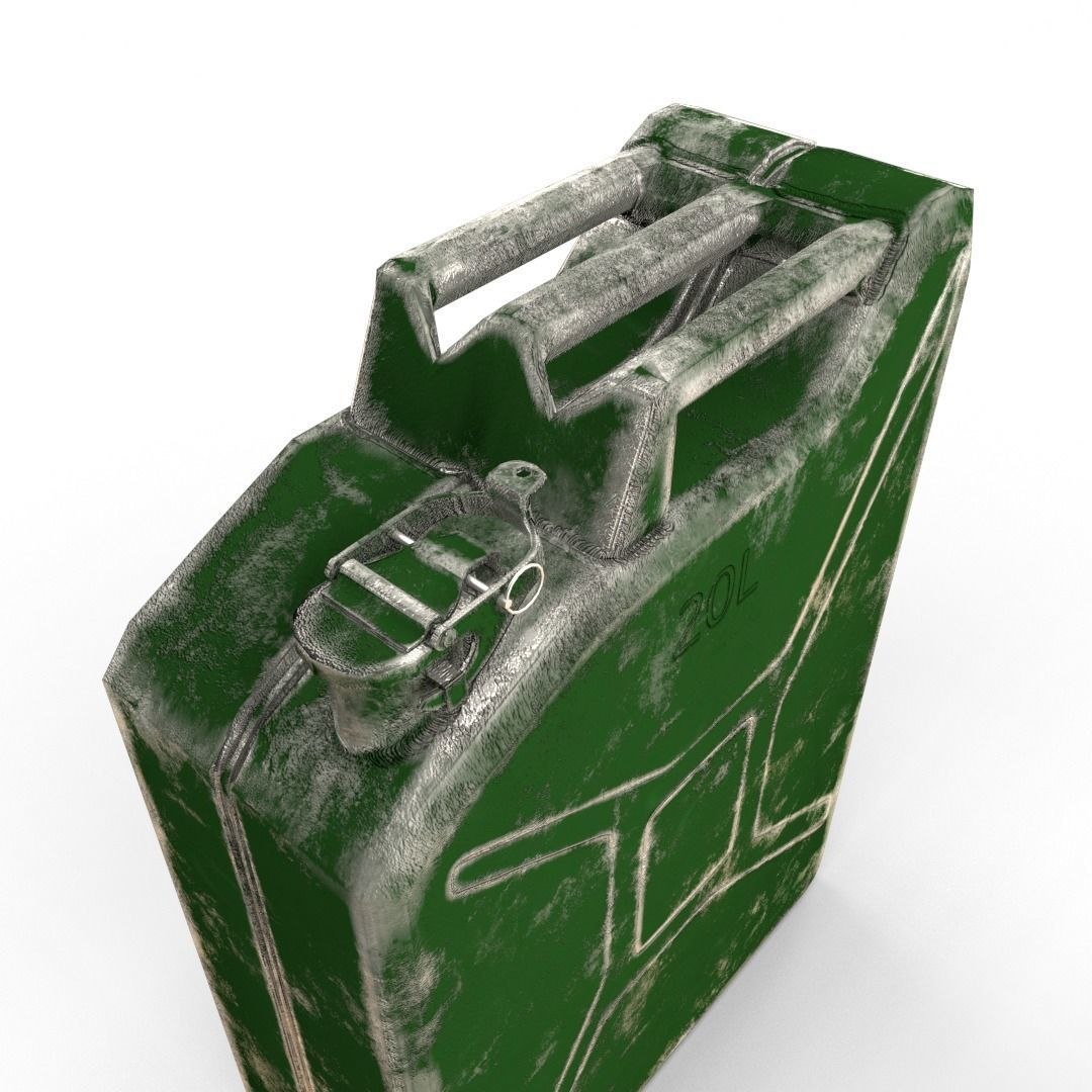 jerry pbr 3D model https://p.turbosquid.com/ts-thumb/Bo/e58DPS/gg/jerrycanlowpolywornpbr3dmodellowpolyobjmtlfbxstlblenddae5/jpg/1689756082/1920x1080/fit_q87/ba32b8675ecfb71f4c43f38c82089790b6c21a67/jerrycanlowpolywornpbr3dmodellowpolyobjmtlfbxstlblenddae5.jpg