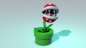 3D piranha plant model