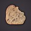 3D eaten bread