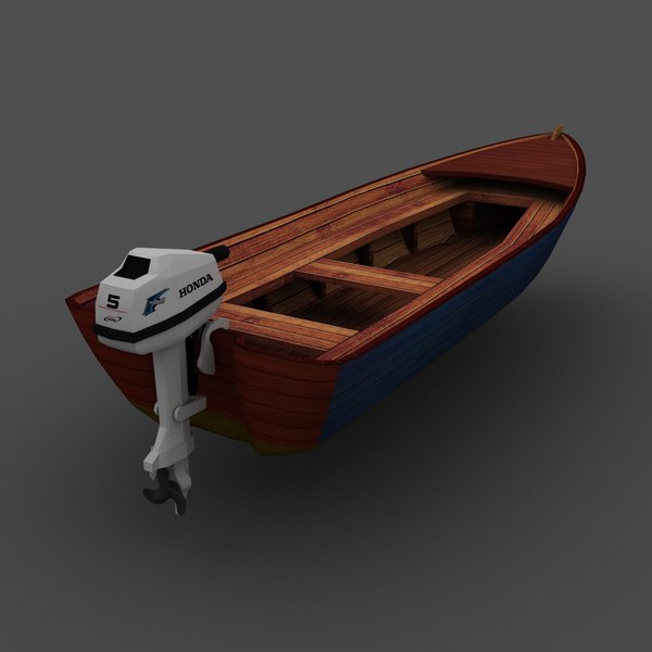 Motorboat boat motor model - TurboSquid 1332574