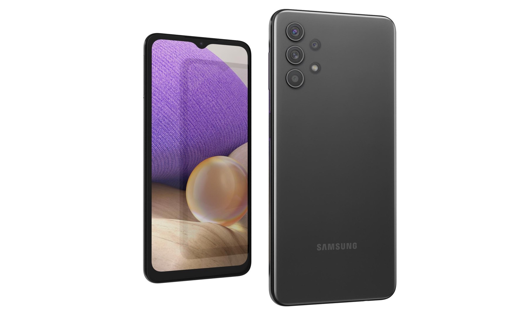 3D Samsung Galaxy A32 Awesome Black - TurboSquid 1787283
