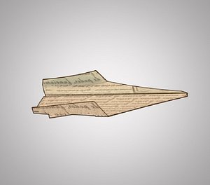 3d model paper plane