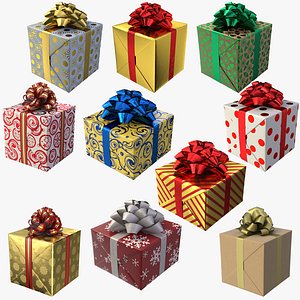 Collection Gift Box 10 in 1 3D model