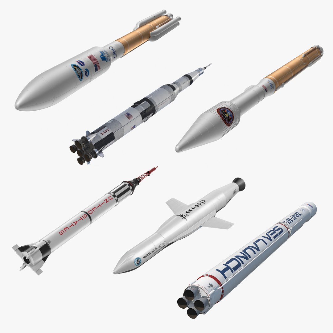 Space Rockets Collection 3D model preview