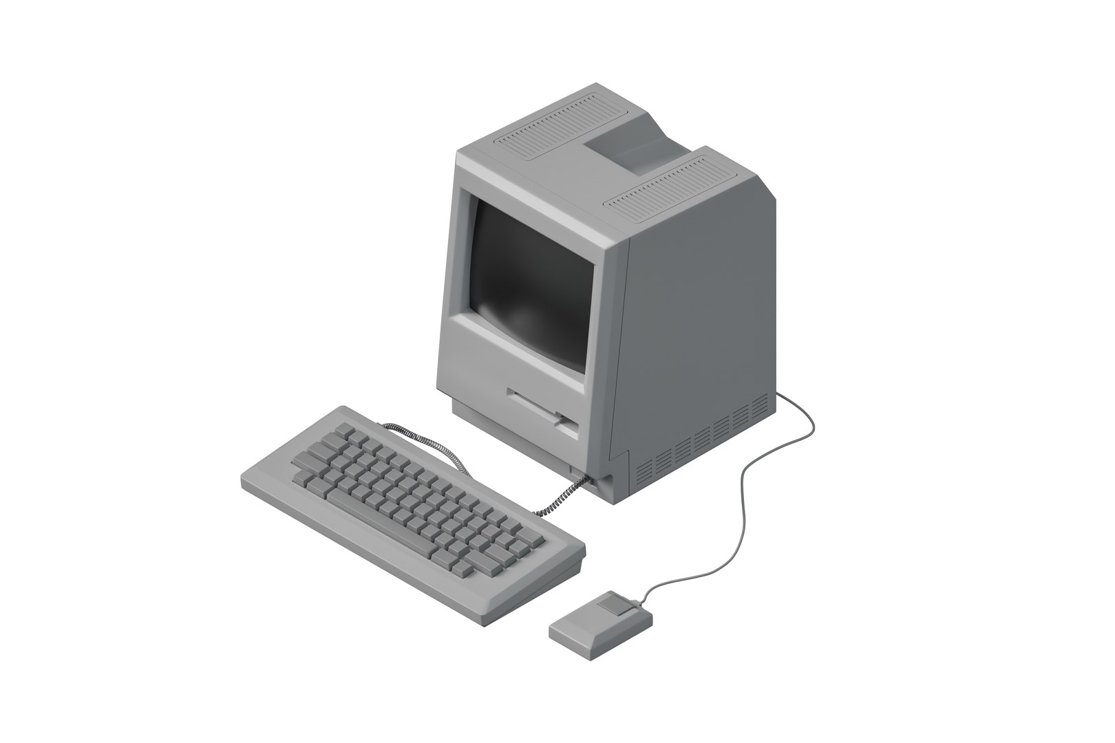 Retro Desktop Computer 3D - TurboSquid 2263650
