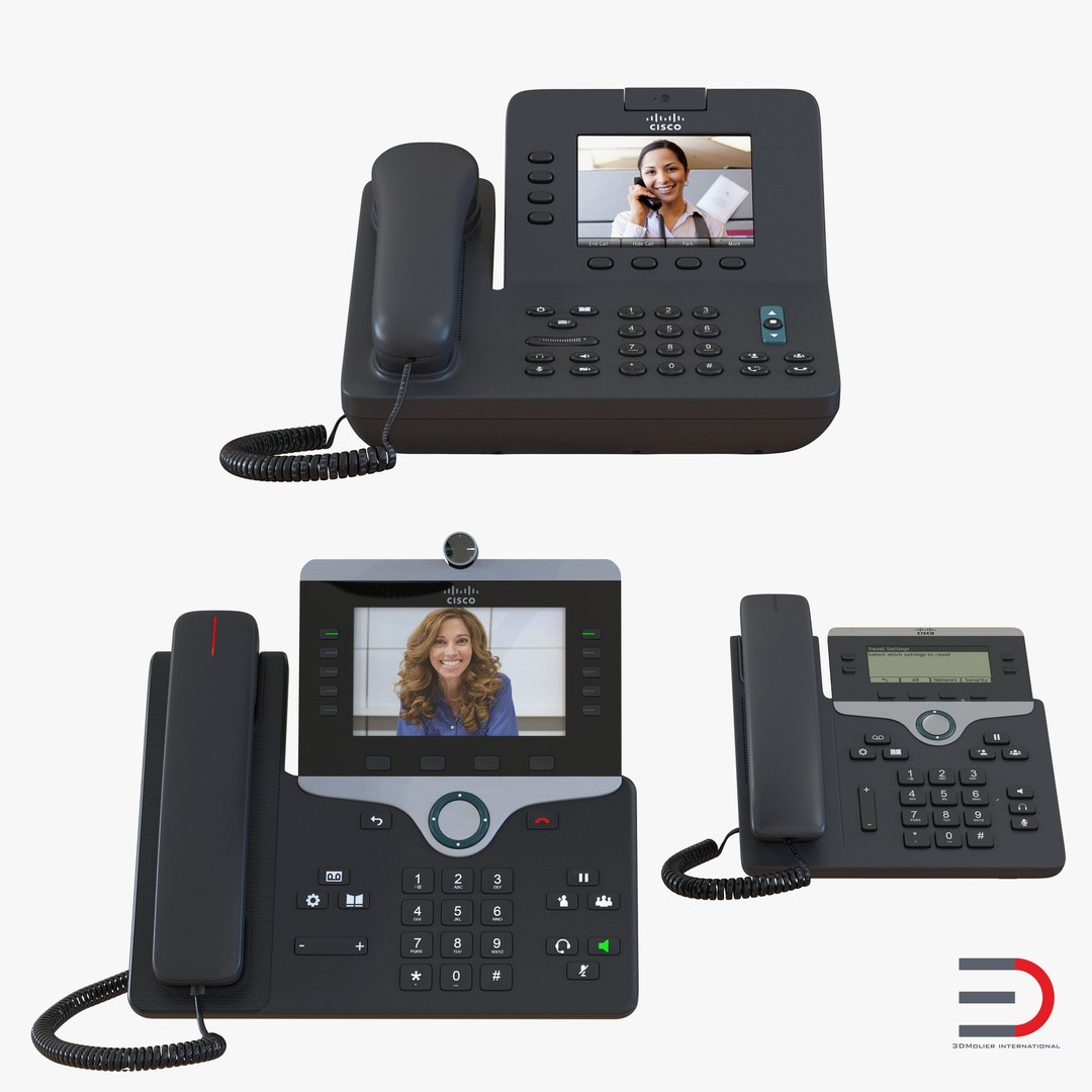 Cisco IP Phones 3D Models Collection 2 3D model preview