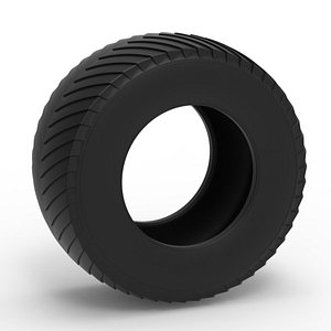 Pulling tractor rear tire 13 Scale 1 to 25 model