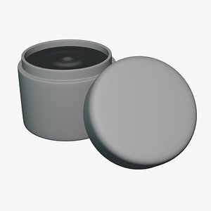 3D model Basic Gel Jar - Geometry Only No Textures No Materials