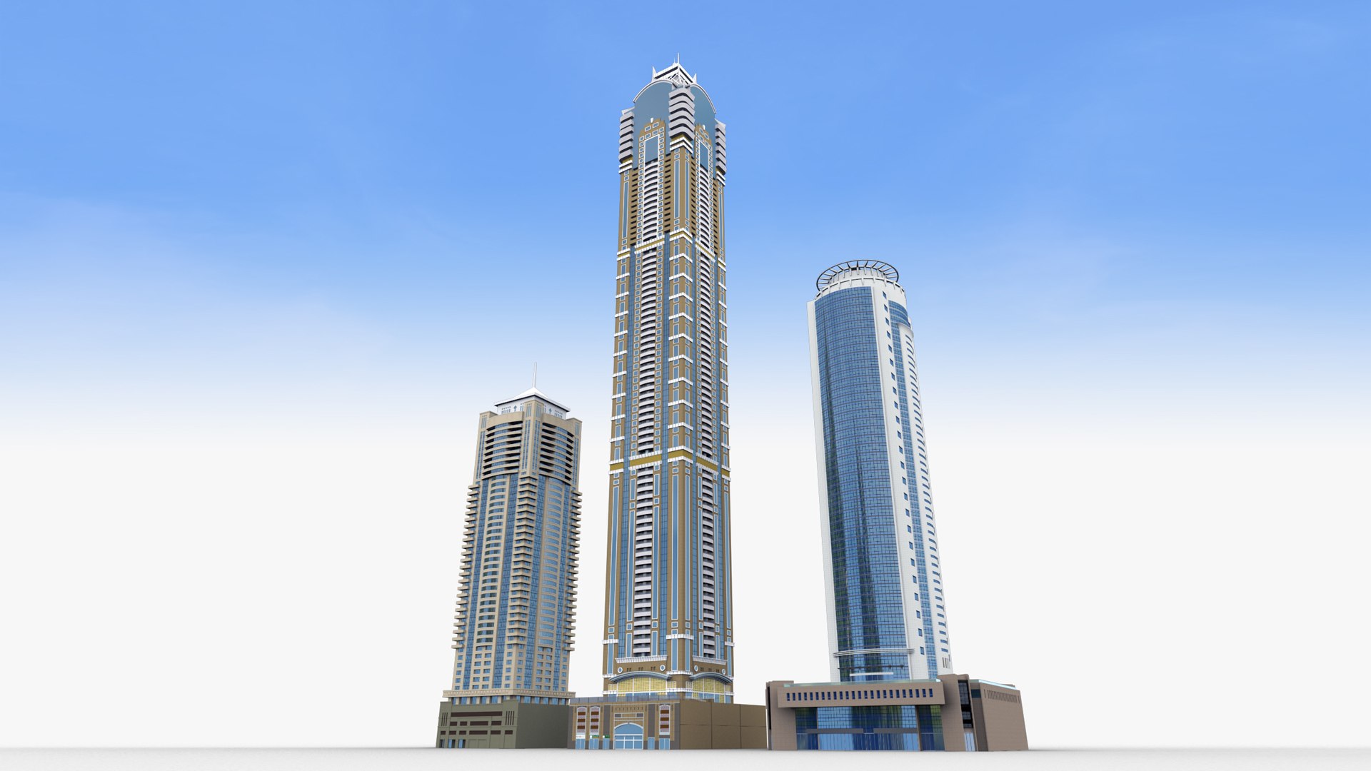Modern Building Pack 4 3D Model - TurboSquid 1893167