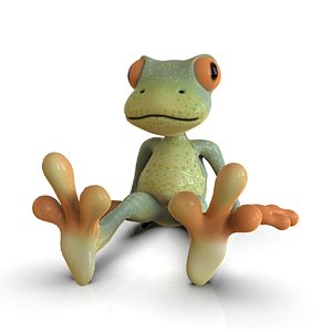 3D model Frog Toon