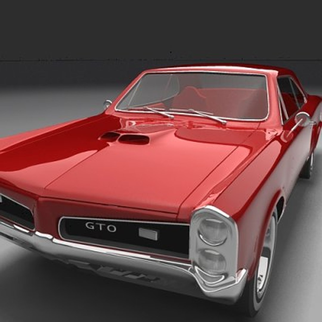 3d model pontiac bonneville gto