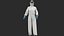 uniforme de chimiste-pharmacien avec texture et matière intelligente