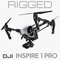 DJI Inspire 1 PRO rigged