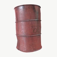 Rusty Oil Barrel