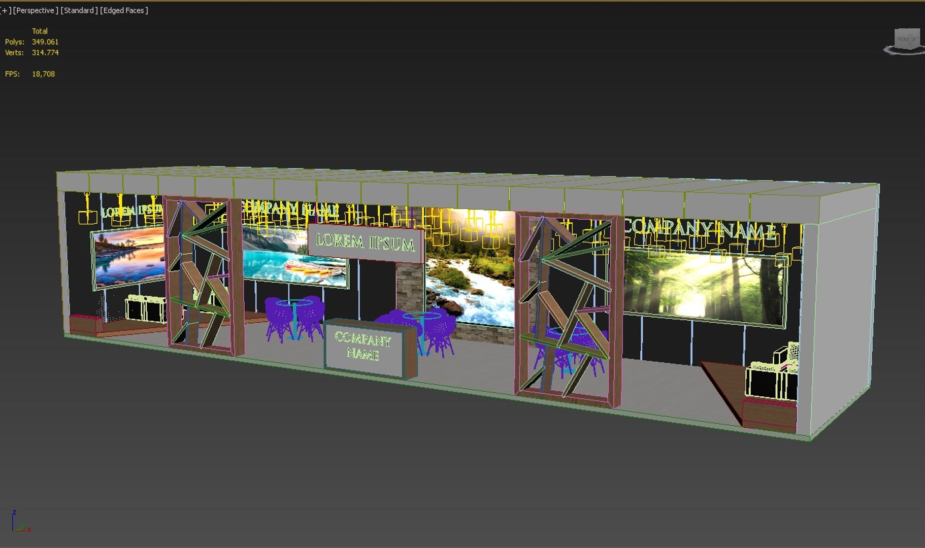 Booth Exhibit Stand 3d Model Turbosquid 1694953 7142