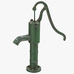 3D Old Garden Pulp Fountain model