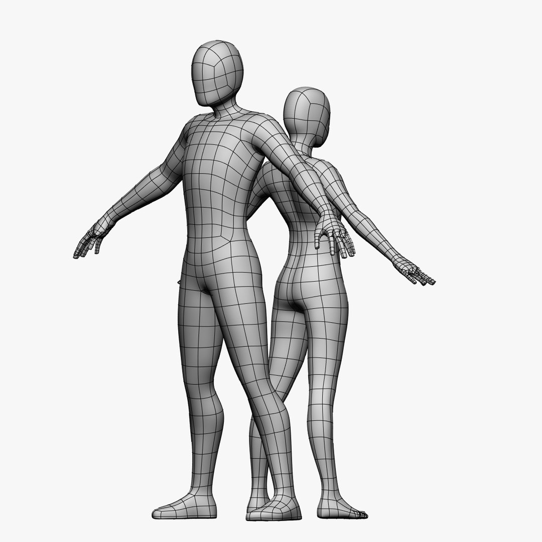 Female Male 3d Model