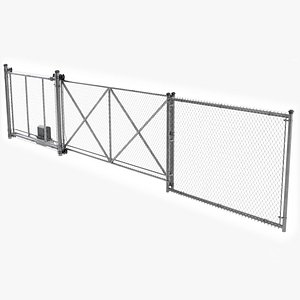 Fence With Automatic Gate