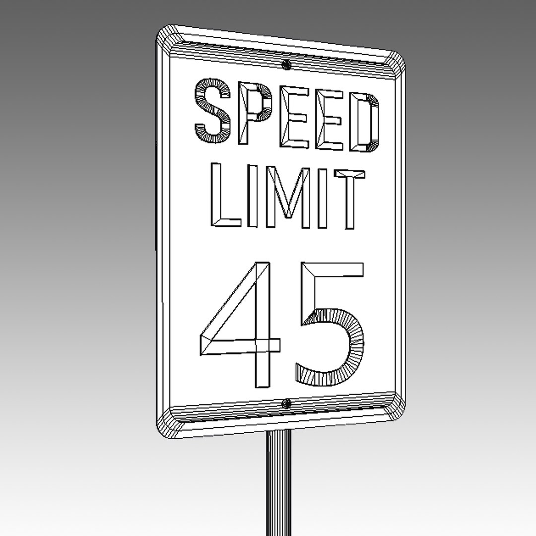 3ds Street Sign Speed 01