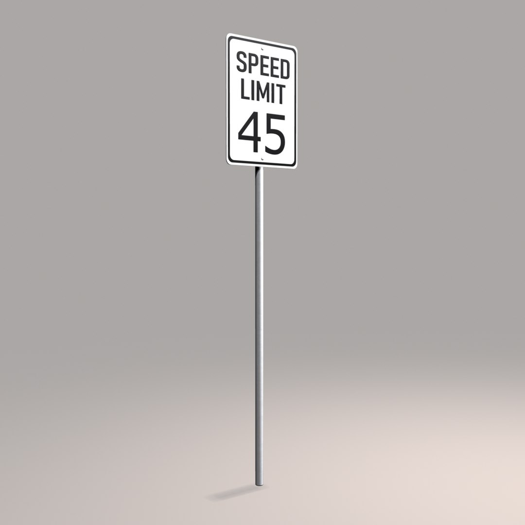 3ds Street Sign Speed 01