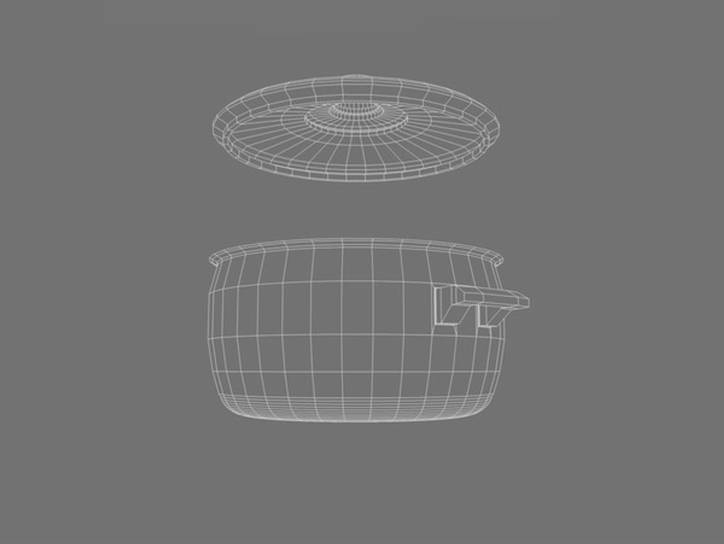 Kitchen Pot 3d Model
