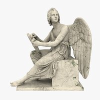 Dirty Marble Angel 3D Model