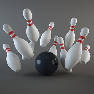 Bowling Ball & Pins