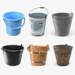 Buckets Collection 4 3D model