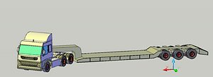 3d dwg loader trailer