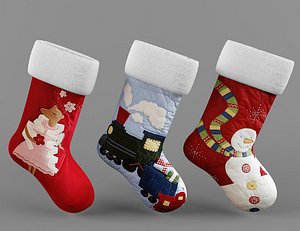 3d 3ds christmas socks